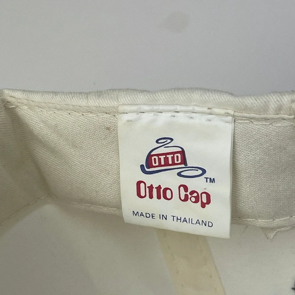 Otto Cap Hat Mens OSFA Imago Dei Two-Tone White Black Embroidered Strapback EUC
